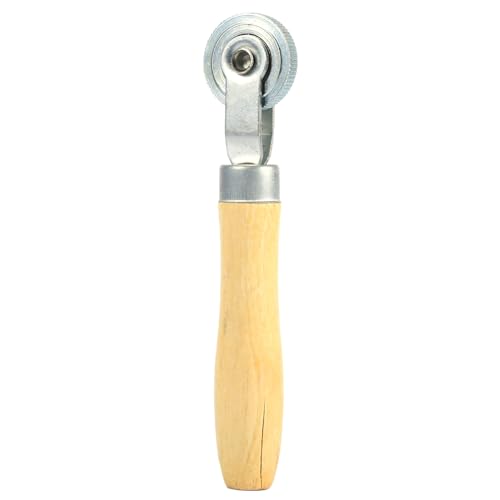 Compact Wooden Handle Repair Tube Stitch Puncture Patch Tire Roller Bearing Tool Kit for Tire Repair Work with Bearing Interior Design and Lightweight Features