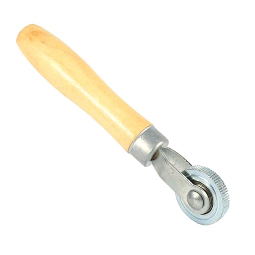 Compact Wooden Handle Repair Tube Stitch Puncture Patch Tire Roller Bearing Tool Kit for Tire Repair Work with Bearing Interior Design and Lightweight Features