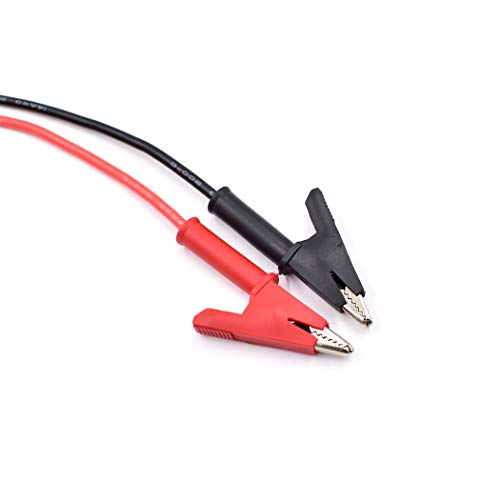 zhenyu 2 Pcs Dual Ended Crocodile Alligator Clips, 14AWG Test Lead Wire Cable with Insulators Clips, 10 ft Test Flexible Cable with Protective Jack Copper Clamps for Electrical Testing, 2Pcs-10ft - color: 2Pcs-10ft