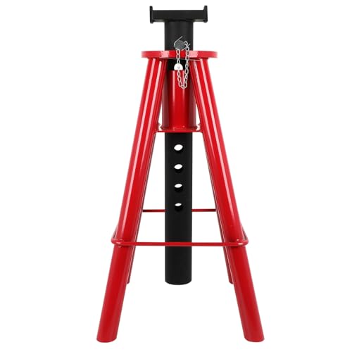 cciyu Pin-Type Jack Stands Heavy Duty Steel 10 Ton (20,000 lbs) Capacity | Adjustable Height 30" to 48" for Cars Trucks, Trailers, Equipment in garages,Agricultural, Industrial