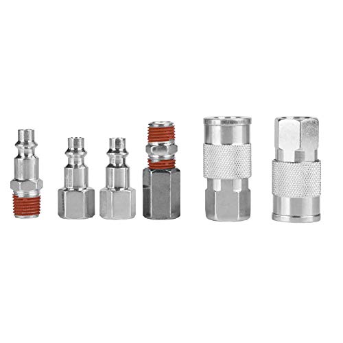 Air Compressor Fittings Kit 20Pcs Set Purpose Pneumatic Tools with Easy for Automotive Repairing and Maintenance