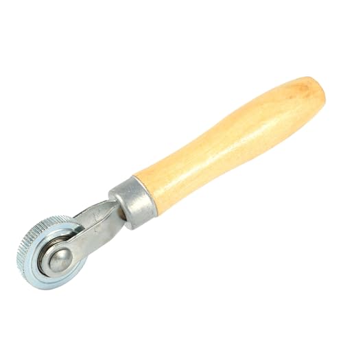 Compact Wooden Handle Repair Tube Stitch Puncture Patch Tire Roller Bearing Tool Kit for Tire Repair Work with Bearing Interior Design and Lightweight Features