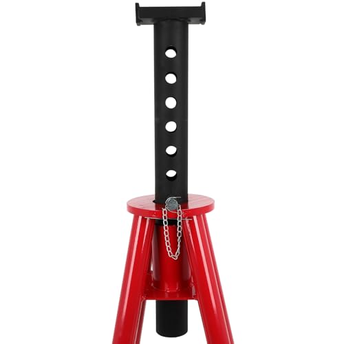 ECCPP Pin Type Jack Stand Heavy Duty 10 Ton Red | for Car Truck Lift Red Working Pressure 62 Mpa