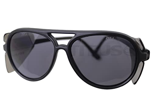 TITUS G35 Retro Aviator Z87 DOT ANSI CE Approved Safety Glasses | W/Protective Side Shields, UV400 Polycarbonate Lenses, Flexible Nylon Stems, Eye Protection, Sunglasses, Motorcycle, Shooting - color: Guava Rev Mirror Over Smoke