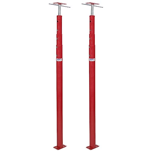 BISupply House Jacks for Leveling Crawlspace 2 Pack - 54-150 inch Adjustable Support Beam Basement Jack Post - Floor Lifting Joist Beam Brace for Cellar Ceiling - Screw Pole Jack - size: 54-150 Inch (2 PACK)