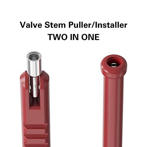 CKAuto Tire Valve Stem Puller/Installer with Tire Valve Core Tool | Repair Tools for Bicycle Car Motorcycle Repair Install Accessory - size: 2 in 1