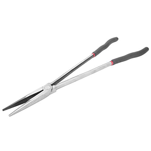 Watris Veiyi Straight Long Needle Nose Pliers for Access in Tight Spaces | 16in Long Reach Nose Pliers, Nipper Bent Nose Duckbill Pliers