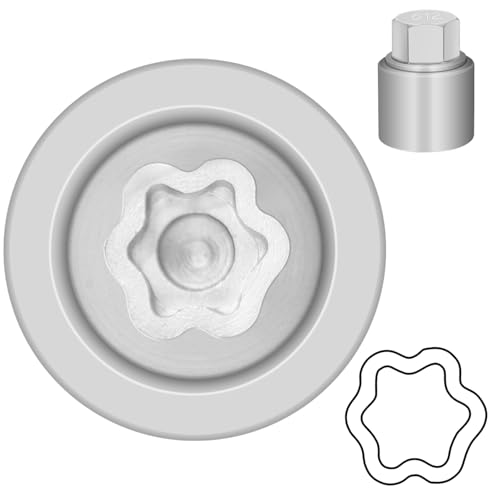 612 Wheel Locking Nut Key for Nissan Infiniti, ID 21mm Lug Socket | Wheel Lock Nut Socket Adapter, Anti-Theft Lug Nut Removal Tool, Anti-Theft Screw Remover, Repair Tool, Tyre Fitting, garage - size: socket 612