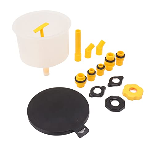 15Pcs Radiator Coolant Filling Funnel Kit, Spill Proof Coolant Fill Kit, Reinforced Design with Rotary Switch for Universal Cooling System, Long Extension Rod for Hard to Reach are