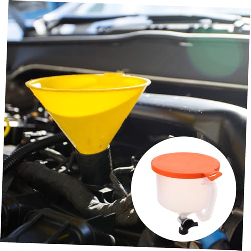 Unomor Spill Coolant Filling Kit Radiator Funnel with Valve Plastic Cooling System Tool for Automotive Radiator Maintenance and Fluid Handling