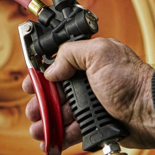 Milton 572D Pro Digital Pistol Grip Tire Inflator with Pressure Gauge - 36" Hose and Kwik Grip Safety Chuck, Made In USA 255 PSI