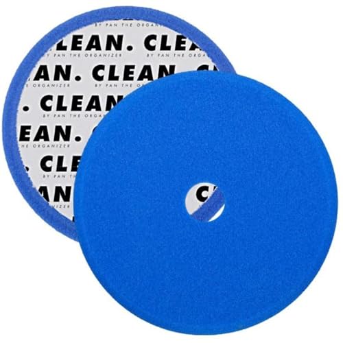 Clean. Foam Polishing Pad – 3 inch Blue, Premium Foam Pad for One-Step Paint Correction, High-Gloss Finish & Swirl Removal – Compatible with Rotary, Dual Action & Forced Rotation Polishers (2 Pack) - size: 3 inch