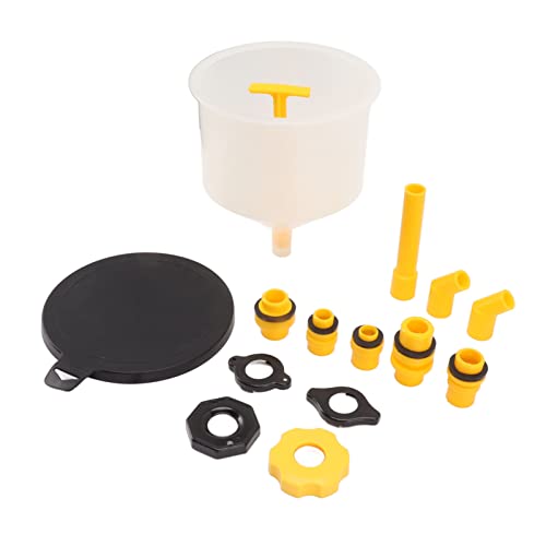 15Pcs Radiator Coolant Filling Funnel Kit, Spill Proof Reinforced Design Cooling System Fill Kit, Automotive Antize Bleeder for Most Vehicles