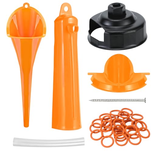 Oil Change Kit Compatible with Harley-Davidson, Complete Motorcycle Oil Change Tool Set with Filter Cap Wrench, Fill Tools & 30Pcs O-Rings