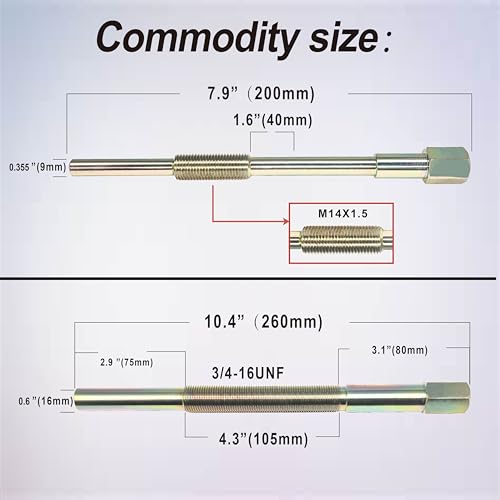 Hardened Primary & Secondary Clutch Puller Tool Kit, 13 Models | And Sizes of Clutch Puller Tools. Suitable for,Golf Carts,Arctic Cat, Kawasaki, Polaris Motorcycle