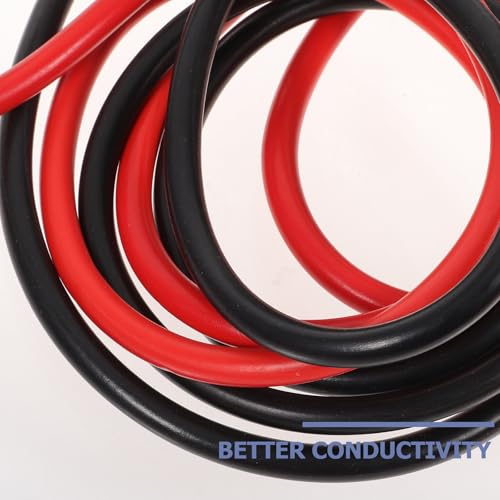 ABOOFAN Heavy Duty Car Emergency Jumper Cables 1000a Thickened Pure Copper Battery Booster Wire with Full Cover Clamps 2.8m for Suv and Compact Vehicle Roadside Power Supply