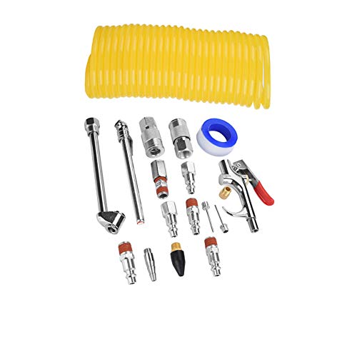 20Pcs Compressor Fittings Kit, Easy, Purpose Pneumatic Tools, for Automotive Repairing, Maintenance,