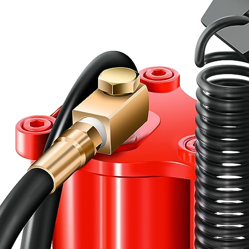 DNA Motoring Air Hydraulic Bottle Jack - 20 Ton (40,000 lbs) Capacity, Manual Handle and Air Pump for Car Pickup Truck RV Auto Repair,TOOLS-00323 - color: red-black, style: 20 ton