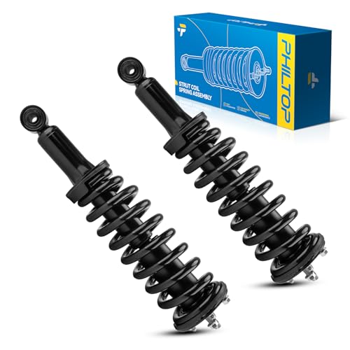 PHILTOP Front Struts for Toyota Tundra 2000 2001 2002 2003 2004 2005 2006, Shock Absorber Complete Suspension 171347L+171347R, Struts with Coil Spring Assemblies SAA011 2 Pcs,Left & Right - size: 2000-2006 Tundra