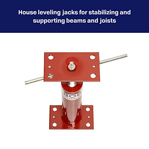 BISupply House Jacks for Leveling Crawlspace 3 Pack - 12 to 16 inch Adjustable Support Beam Basement Jack Post - Floor Lifting Joist Beam Brace for Cellar Ceiling - Screw Pole Jack - size: 12-16 Inch (3 PACK)