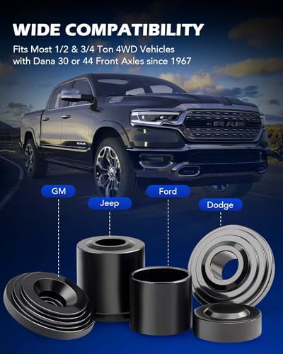 OMT Ball Joint Press Kit, Ball Joint Removal Tool with 4x4 Adapters | Heavy Duty Ball Joint Tools for Most 2WD and 4WD Cars and Light Trucks, White C-frame - color: white C-frame