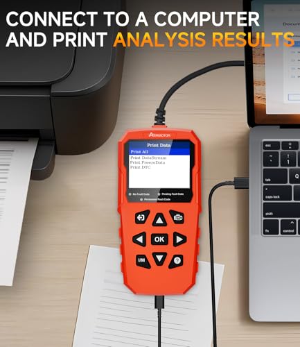OBD2 Scanner,V880 Car Scanner Diagnostic Tool, Check Engine Code Reader | Graphic Live Data, Freeze Frame,Mode 6, Mode 8, Atuo Scan Tool for All OBD II Protocol Vehicles Since 1996,Red - color: red
