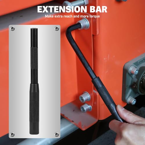 ELEAD 15-Piece Metric Hex Key Allen Wrench Set with Extension Bar, 1.27-10 MM, Long Arm Ball End Design, Heat-Treated S2 Steel - style: 15PCS Metric