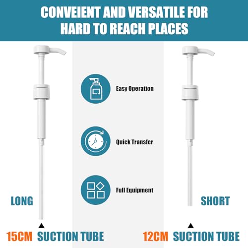 Fluid Pump for Standard Quart Bottles - 8cc Per Pump Stroke,transmission fluid pump ,Transmission Fluid Pump with 3rd Hand Adapter,Transfer Gear Oil,Differential & Transmission Fluid (1Pack-28mm) (1) - color: fluid pump 1Pack
