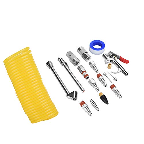 20Pcs Compressor Fittings Kit, Easy, Purpose Pneumatic Tools, for Automotive Repairing, Maintenance,
