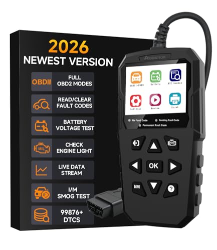 OBD2 Scanner,V880 Check Engine Light Car Code Reader with Reset | Graphic Live Data,I/M Smog Test, CAN Scan Tool Diagnostic Scanner for All OBDII Vehicles,Work for DIY,Home Use,Mechanic,Black - color: BLACK