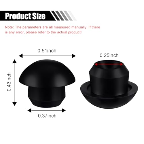 smilfuy 6PCS 8mm Flat-Head Hydraulic Bottle Jack Floor Jack Oil Filler Plug | Rubber Hydraulic Filler Bung for Oil Reservoir Hole, Horizontal Jack Hydraulic Top Pressure Rod for Oil Reservoir - size: 6PCS