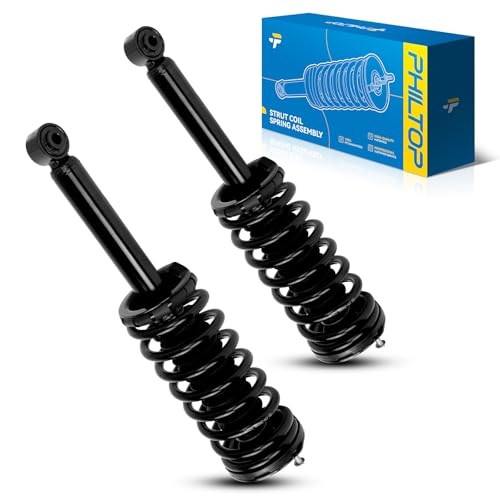 PHILTOP Rear Struts Fit for Maxima 1995 1996 1997 1998 1999, 171293 Shock Absorbers 2 PCS Struts with Coil Spring Assemblies - size: 1995-1999 Nissan Maxima Rear