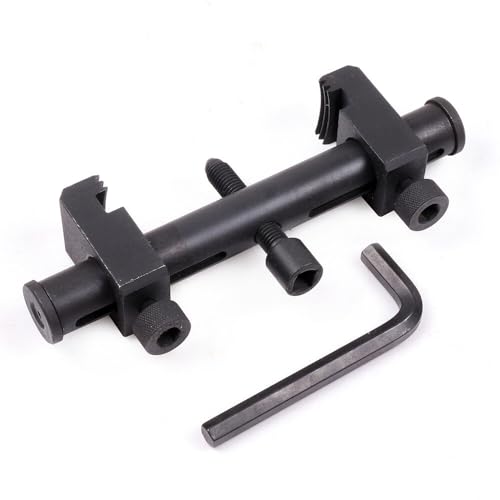 Ribbed Drive Pulley Puller Universal Carbon Steel Crankshaft | Remover Tool with Hex Allen Key Adjustable Auto Repair Tool for Air Conditioning Units Water Pumps