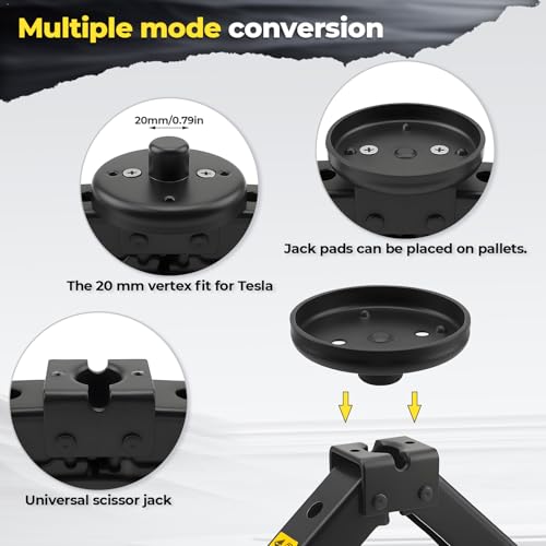 3-Ton Scissor Jack Kit for Chevrolet C5 C6 C7 C8 GS Z with Rubber Jack Pad, Car Spare Tire Repair Tools for Car Chevrolet, Tire Changing Tools Kit for Chevrolet with L-Wrenches(17/19/21/23mm)