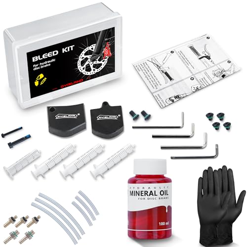 DYISALND Brake Bleed Kit for All Hydraulic Disc Brake Series Products,Including Mineral Brake Fluid and Installation Tools.