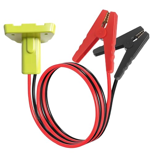 Jumper Cables Adapter Compatible with Ryobi 18V Batteries, Silicone Wire 8AWG 1.8FT Portable Battery Jump Starter Starting Using Tool for Car SUV Truck, Temperature Resistance 392℉(200℃) - size: 1.8FT