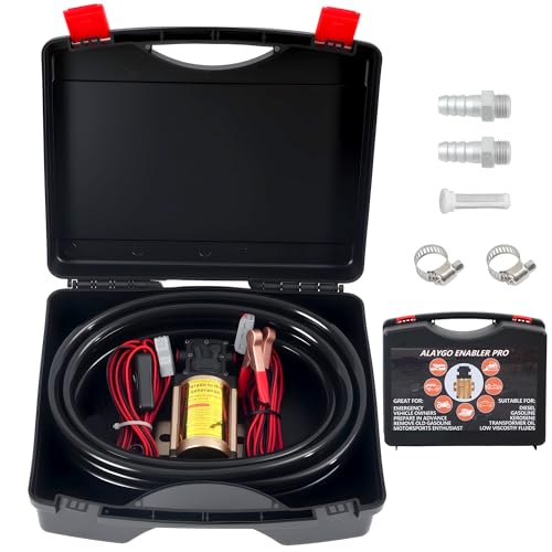 12 V Fuel Gasoline Transfer Pump Kit | Transfers Up to 125 Gallons of Gasoline Diesel Or Water per hour,Great for Vehicles, Boats, Equipment(No temperature at work) - color: 2 kit-gold
