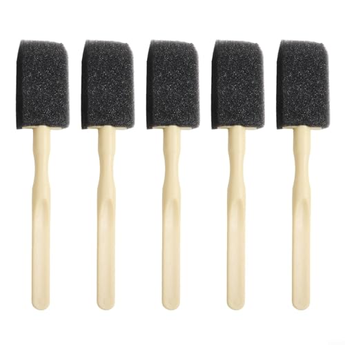 Car Air Vent Cleaning Brush Set Soft Sponge Detailing Tool for Dashboard AC Vents Dust Removal Black 14cm(10Pcs) - size: 10Pcs