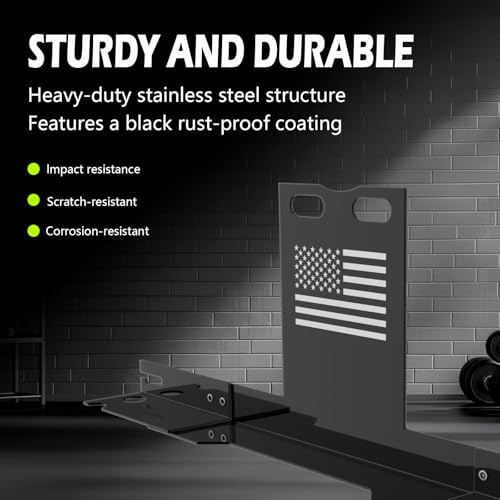 Heavy-Duty Wheel Alignment Tool with American Flag—No Caliper Removal Required. Universal Alignment Tools Automotive Suitable for Cars, Trucks, SUVs, ATVs/UTVs, etc., (Black)