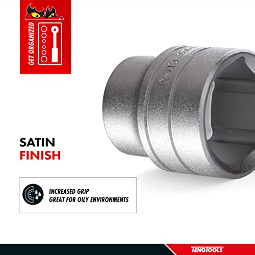 Teng Tools 1/2 Inch 6 Point SAE Shallow 1/4 Inch Drive Chrome Vanadium Socket | Mechanic Tool | Hand Tool - M140116-C - size: 1/2 Inch, style: Shallow SAE