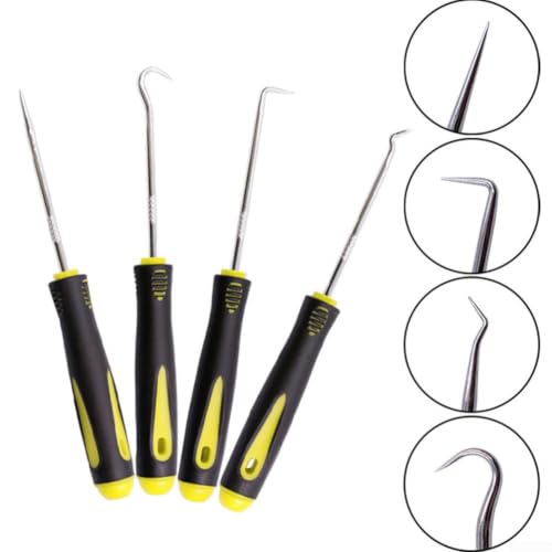 Car Trim Removal Pick Tool and Hook Set 90 Degree Right Angle O Ring Puller Auto Repair Kit (2#) - color: 2#