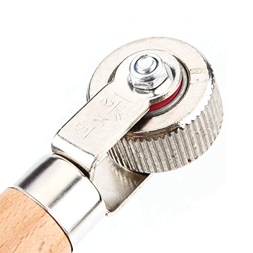 car Wheel Wooden Handle tire Patch Repair Stitcher Bearing Roller Repair Tool Middle (Medium) - size: Medium
