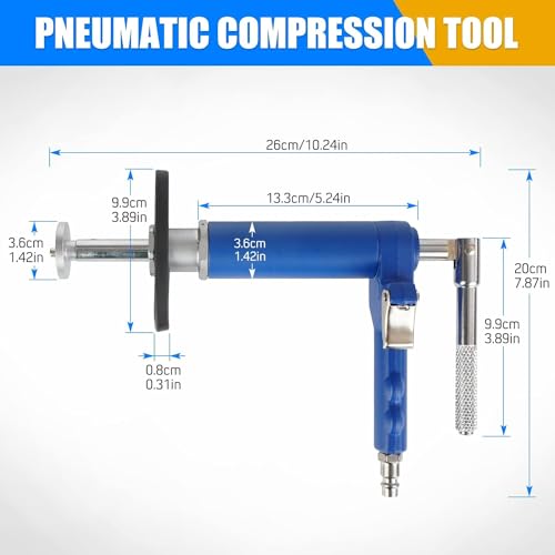 24PCS Pneumatic Brake Caliper Piston Wind Back Compression Spreading Tool Kit for Brake Pad Replacement, Heavy Duty Brake Piston Caliper Compression Tool Set with 22 Adapters Fits Most Vehicles - size: 24PCS Brake Adjusting Tool