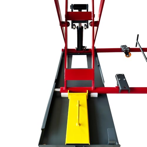 KATOOL Portable Mid Rise Car Lift 7000lbs Lifting Capacity Max. Lifting Height 39" (More Easy to Access) Adjustable Scissor Car Lift Scissor Quick Jack for Home Garage and Shop, 110V
