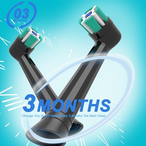 Replacement Heads Compatible with Oral B iO Electric Toothbrush, Soft Toothbrush Heads Fit for Oral-B iO 2/3/4/5/6/7/8/9/10 Series with Covers, Black 8pcs