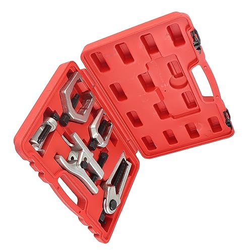 5pcs Front End Suspension Ball Joint Tie Rod Separator Puller Set, Automotive Repair Tool Kit with C - Shape and L - Shape Pullers, For Car Steering and Control Arm