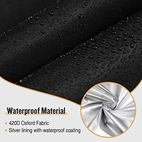 Kingling Cover for Shop Vac for 6 Gallon Shop Wet Dry Vacuums | Wet and Dry Shop Vacuum Cleaners Dust Cover Protection Black - 16''D x 20.8''H - size: 16''D x 20.8''H