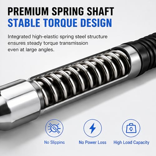360 Miracle Tool Extension,1/2 Flexible Socket Extension Bar Set Bendable Impact Wrench,Universal Flexible Connecting Rod Tool,Conquer Tight Spaces in Seconds,For Automotive,DIY Projects (Sliver,1/4) - color: Sliver, size: 1/4