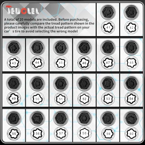 50 Wheel Locking Nut Key for BMW, Socket Adapter (OD 27mm-ID 25mm) | Wheel Lock Nut Socket Adapter, Anti-Theft Lug Nut Removal Tool, Anti-Theft Screw Remover, Repair Tool, Tyre Fitting, garage - color: Socket 050