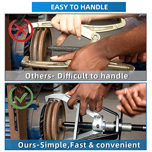 BESTOOL 3 Jaw Gear Puller, 2 Ton, for Gears, Pulleys and Flywheels | 5 Ton Pulling Capacity; 3-Jaw Design; For Removing Gears, Pulleys and Flywheels in Automotive and Mechanical Repair - size: 3 Jaw 5 Ton